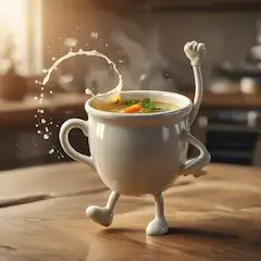 熱々スープカップの勇者大冒険