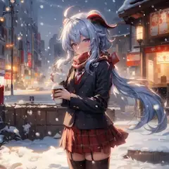 【原神】甘雨 制服＆コーヒー