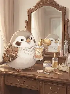 鳥さんもお洒落する