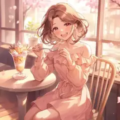 桃色に囲まれて