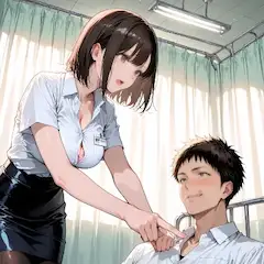 保険室で介抱