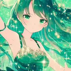 キラキラ～(エメラルドグリーン)