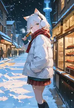 雪降る街