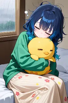 雨の日。