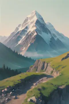 険しい山へ