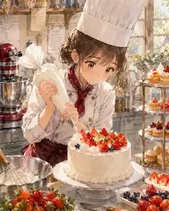 パティシエールの甘い午後。