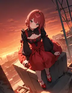 夕焼け赤い