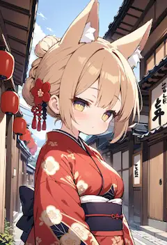 ジト目な狐耳少女