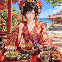 琉球料理&コスプレ(アースちゃん)
