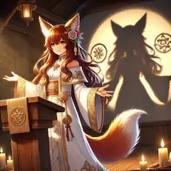 狐の影絵