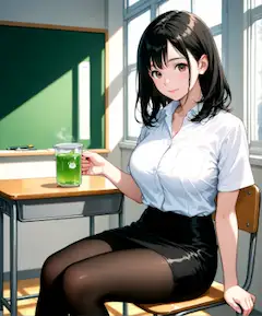暑い日には冷たいお茶をどうぞ