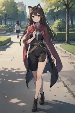 ショールを羽織った少女
