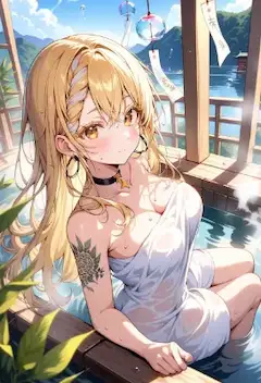 お風呂上がりは手を扇子代わりに仰ぎます('◇')ゞ