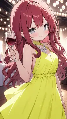 蛍光イエロードレス