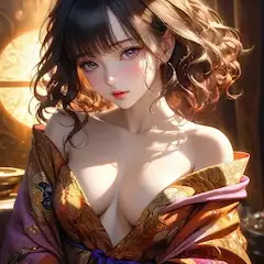 宵闇の金糸美女
