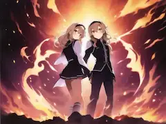 燃え盛る双子