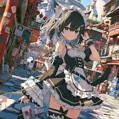 猫耳メイドの路地裏冒険