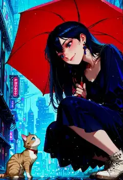 雨街のエコー ──冷たい世界で見つけた小さな体温──