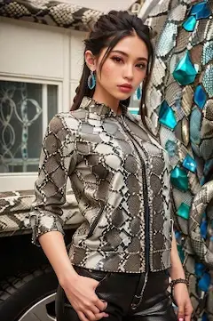 蛇柄美女