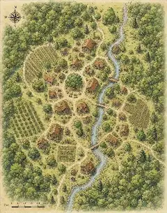 村の地図