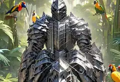 (お題：騎士)　「激安ジャングル」に飛び込んだ騎士　ドン＝キ〇ーテ