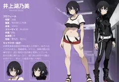 井上湖乃美のキャラクターシート