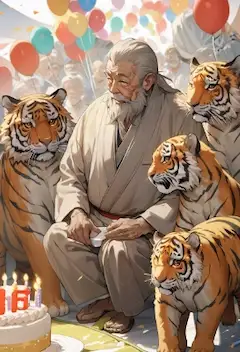 お題…『誕生日』 戊寅(つちのえとら)さんの誕生会