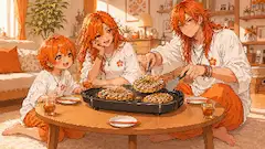 お好み焼き（レンジ親子）