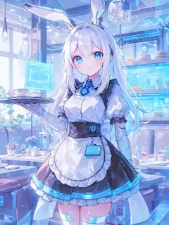 ウサギ型ウェイトレスアンドロイド AL1S-WL