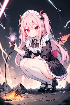 魔界の赤い悪魔メイド