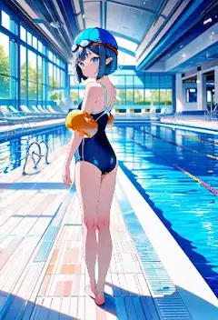 プールサイドの小さな挑戦