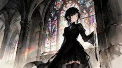 色とりどりと黒