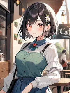 泣きぼくろがある美少女