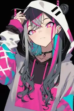 パーカー少女