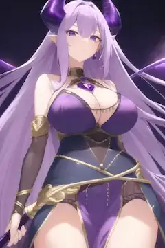 紫色ドレスの魔法使いお姉さん4