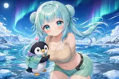 ペンギンさんと記念写真、、、