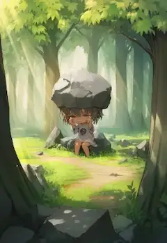 迷子の岩の妖精