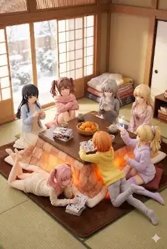 みんなでぬくぬく（おま好きガールズ × こたつ時間）