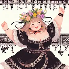 『黒服でダンス』