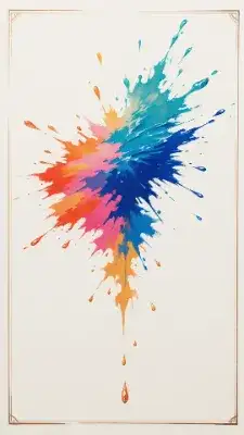 抽象画「海」