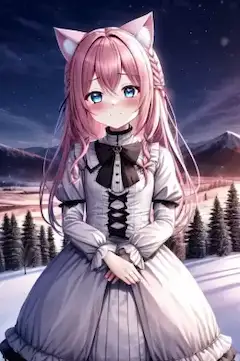 ピンクねこメイドさん