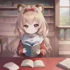 Red Panda Girl - Reading time