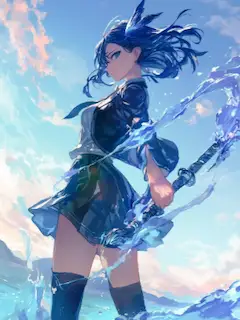 水剣使いの少女　如月