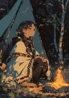 遊牧民のキャンプ🏕️