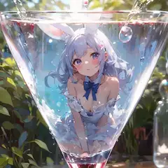 グラスの中
