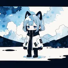 水彩画風