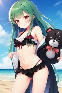 くまクマ熊ベアーのユナちゃん水着