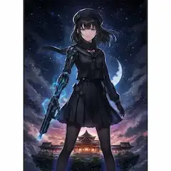 月下のサイバネティック守護者