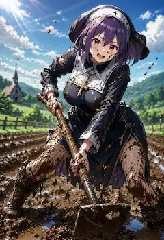 畑仕事