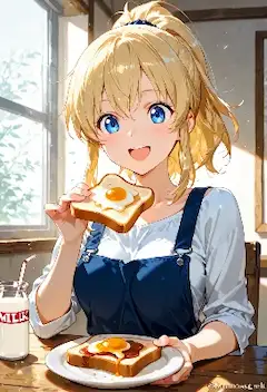 笑顔の朝ごはん 卵トーストの魔法